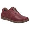 Schnürschuh JOSEF SEIBEL "Neele 44", Damen, Gr. 43, rot (bordeaux), Leder, casual, Schuhe, Freizeitschuh, Komfortschuh mit Wechselfußbett aus Leder