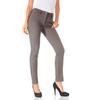Röhrenhose HEINE, Damen, Gr. 48, Normalgrößen, grau (taupe), 48% Baumwolle, 45% Polyester, 7% Elasthan, Miedereinsatz:15% Elasthan, 85% Polyamid, unifarben, lang, Hosen