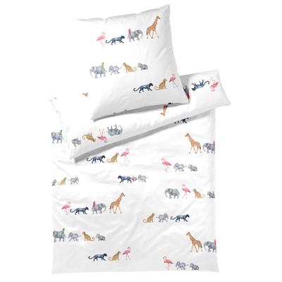 Bettwäsche ELEGANTE "Parade", weiß, B/L: 155cm x 220cm, , Mako-Satin, B/L: 80cm x 80cm, Mako-Satin, Obermaterial: 100% Baumwolle, Bettwäsche, angenehmes Hautgefühl Image
