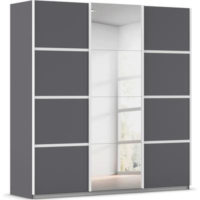 Kleiderschrank RAUCH "Schwebetürenschrank OTTO´s Choice Garderobe Schrank TOP ANGEBOT Avola", graumetallic, leisten weiß, B:203cm H:210cm T:62cm, Holzwerkstoff, Schränke, mit eleganten Zierleisten in Chrom, Schwarz oder Weiß MADE IN GERMANY, Topseller Image
