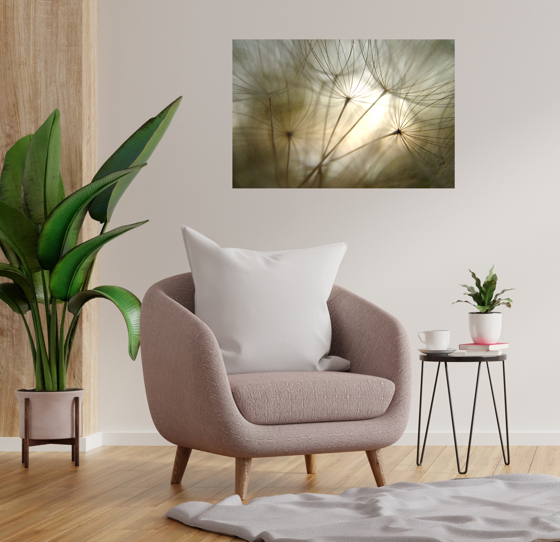 Wandsticker QUEENCE "Sunny", grau, B:90cm H:60cm T:0,1cm, Folie, Wandtattoos, Selbstklebend, kinderleichte Anbringung