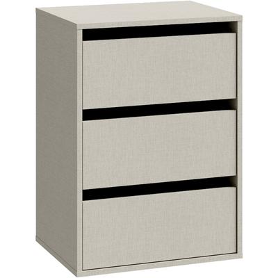 Schrankeinsatz FORTE, grau (grau textilnachbildung), B:51cm H:70,6cm T:39,6cm, Dekorfolie, Holzwerkstoff, Einlegeböden Image