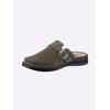 Clog MUBB, Herren, Gr. 40, grün (oliv), Rindsleder, Leder, Veloursleder, Basic, Schuhe