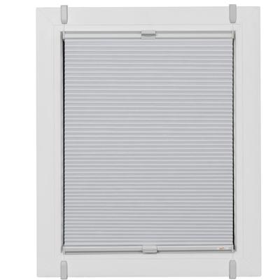 Plissee SUNLINES, bunt (weiß, silberfarben), B:95cm H:165cm, Obermaterial: 100% Polyester, Plissees, verspannt mit Simply-Fix Klemmträger, Wabenplissee Image