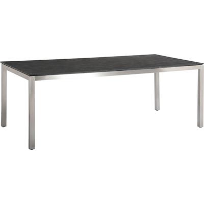 Gartentisch BEST "Marbella", stahl – schwarz, B:210cm H:76cm T:100cm, Edelstahl/Keramik-Glas, Tische Image