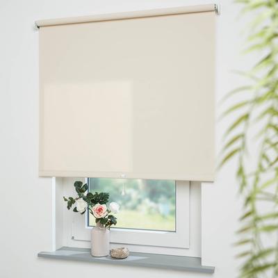 Springrollo LIEDECO "Uni" Gr. 4, beige (cream), B:62cm H:180cm, Polyester, Metall, Rollos, lichtdurchlässig Image