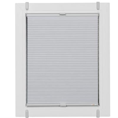 Plissee SUNLINES, bunt (weiß, silberfarben), B:79cm H:75cm, Obermaterial: 100% Polyester, Plissees, verspannt mit Simply-Fix Klemmträger, Wabenplissee Image