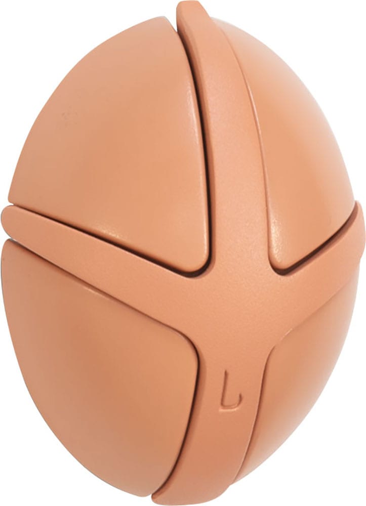 Garderobenhaken SPINDER DESIGN "TICK", orange (clay terra), B:7,5cm H:9,5cm T:3,7cm, ABS-Kunststoff, Garderobenhalter, Garderobenhaken, Design-Garderobe aus recyceltem ABS und mit klappbaren Haken