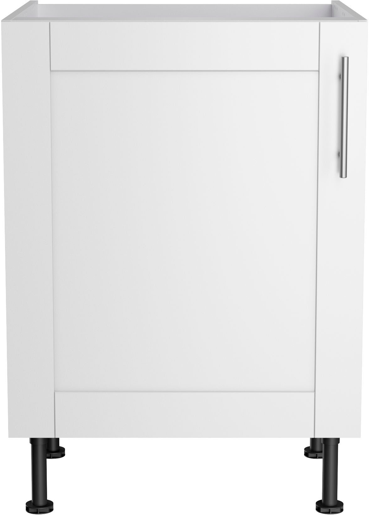 Spülenschrank KOCHSTATION "KS-Ahus", weiß (weiß matt, weiß), B:60cm H:87cm T:58,4cm, Schränke, Breite 60 cm Image