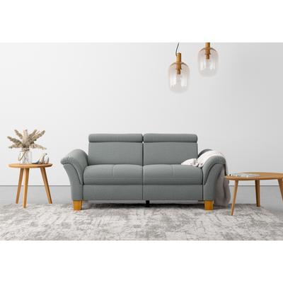 2,5-Sitzer HOME AFFAIRE "Lindgren", grau, B:185cm H:84cm T:93cm, 100% Polyester, Sofas, wahlweise mit TV-Funktion, links oder beidseitig, Kopfteilverstellung Image
