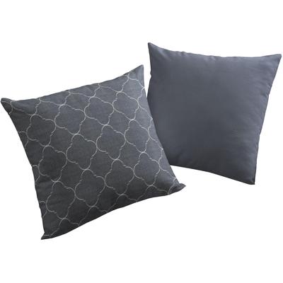 Dekokissen ADAM "Indian Cortezada Light", blau (indigo, gemustert), B:50cm L:50cm, Baumwolle, Dekokissen_Sitzkissen_Kissenhüllen, mit Ornamenten, Wendekissenhülle ohne Füllung, 1 Stück Image