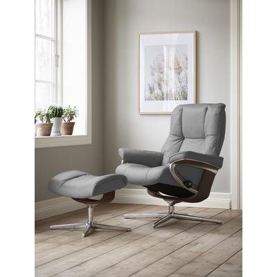Relaxsessel STRESSLESS "Mayfair", grau (wild dove batick), B:83cm H:102cm T:74cm, Leder BATICK: BATICK ist ein leicht korrigiertes, durchgefärbtes und genarbtes Möbelleder, bei dem die meisten Unebenheiten und Spuren in der Regel entfernt wurden.,... Image
