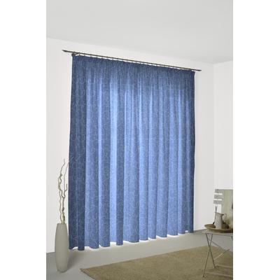Vorhang WIRTH "Toco-Ranke" Gr. 5, blau, B:270cm H:245cm, Chenille, Polyacryl, Polyester, Gardinen Image