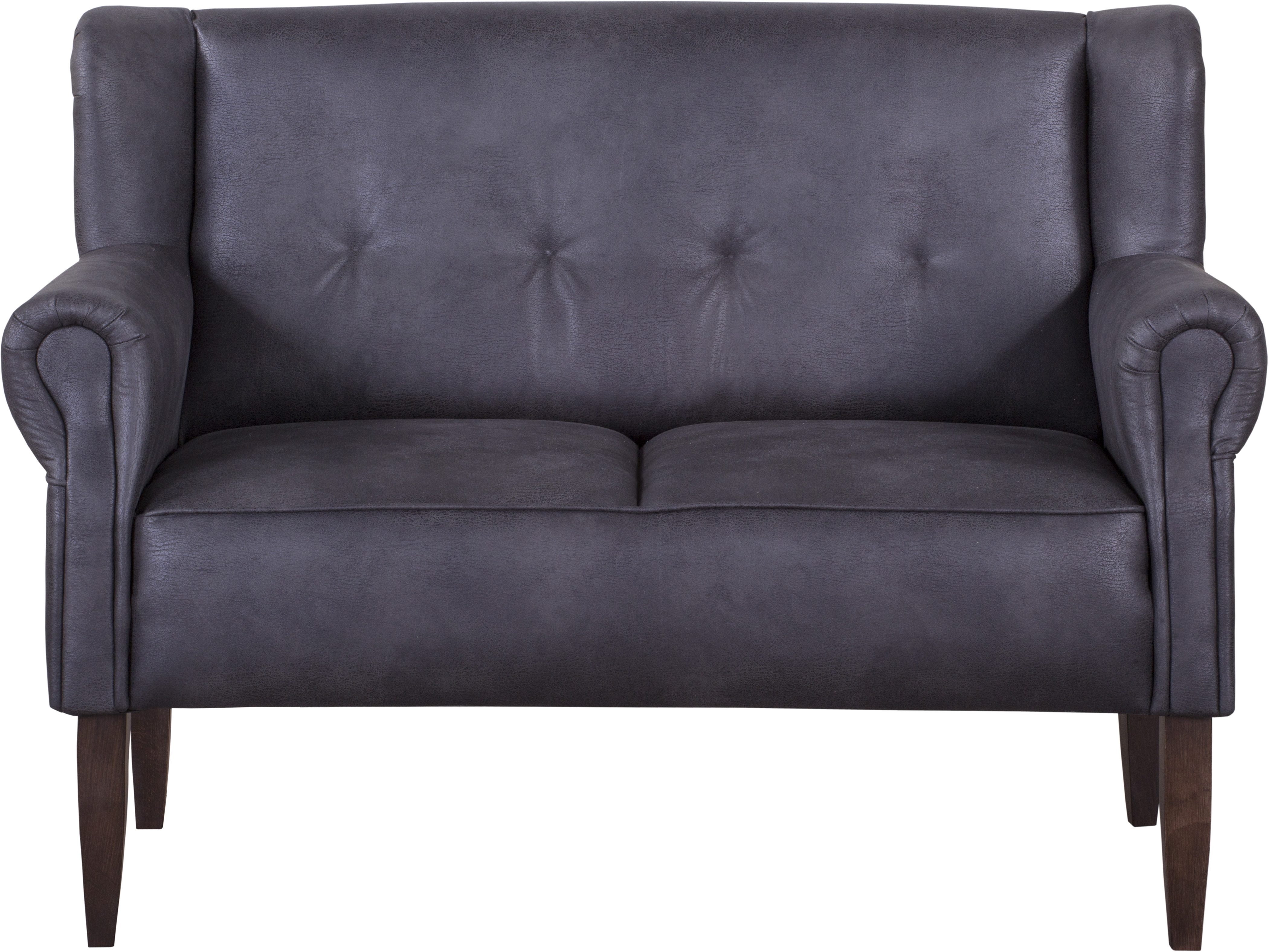 Küchensofa HOME AFFAIRE "Moro", grau (anthrazit), B:142cm H:99cm T:73cm, Microfaser in Antiklederoptik (100% Polyester), Sofas, in verschiedenen Stoffen und Farben