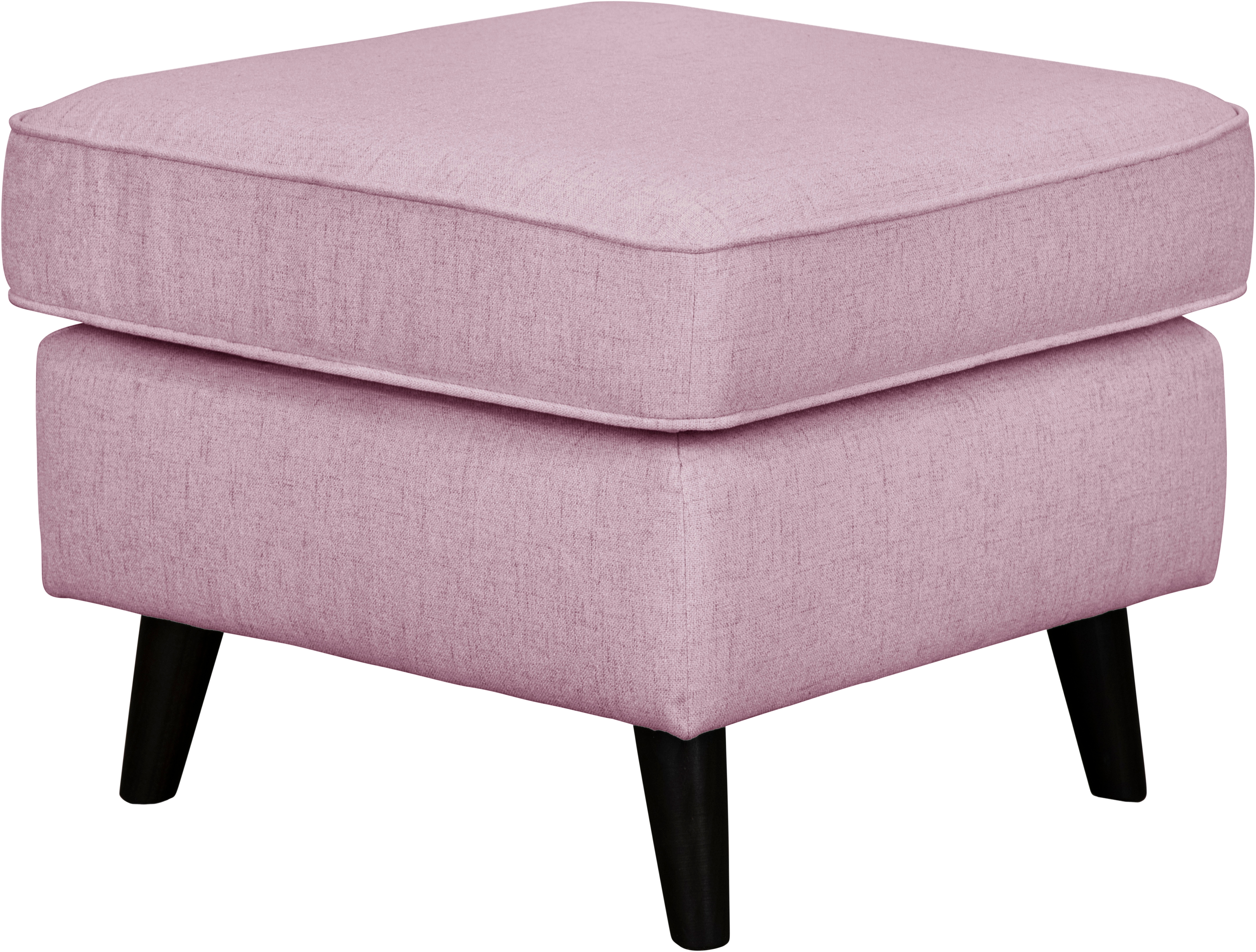 Polsterhocker HOME AFFAIRE "Polsterhocker CHISTELLE, auch in Bouclé", rosa, B:57cm H:46cm T:57cm, 100% Polyester, Hocker, mit Wellenunterfederung, Maße: B/TH: 57/57/46 cm