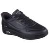 Slip-On Sneaker SKECHERS "UNO CTL", Damen, Gr. 36, schwarz, Lederimitat, Mesh, unifarben, sportlich, Schuhe, Freizeitschuh, Schnürschuh mit elastischen Schnürsenkeln