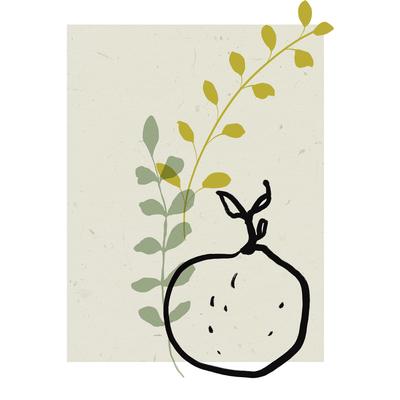 Bild KOMAR "Fruit du paradis", beige (farbe bild(er): beige), B:40cm H:50cm, Papier, Holz, Bilder, Wandbild zur Dekoration - ohne Rahmen Image