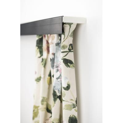 Gardinenschiene GARESA "Kunststoffschiene mit Blende", schwarz, L:380cm, Kunststoff, Gardinenstangen, Deckenmontage, verlängerbar, einfache Montage, schlicht Image