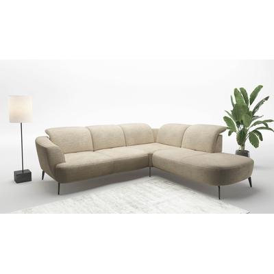 Ecksofa SIT & MORE "Zoe", beige (sand), B:300cm H:87cm T:267cm, 100% Polyester, Sofas, ink.Sitztiefenverstellung, wahlweise mit Kopfteilverstellung Image