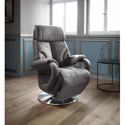 TV-Sessel SIT & MORE "Invito", grau (dunkelgrau), B:80cm H:111cm T:80cm, NaturLEDER (echtes Rindsleder), Luxus-Microfaser (100% Polyester), Luxus-Kunstleder, Sessel, Fernsehsessel, in Größe S, wahlweise mit Motor und Aufstehhilfe Image