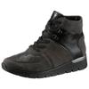 Schnürboots WALDLÄUFER "K-RAMONA-Soft", Damen, Gr. 10 (44,5), grau, Nubukleder, Textil, Lackleder, sportlich, Schuhe, mit Orthotritt-Ausstattung und K-Weite (=extraweit)