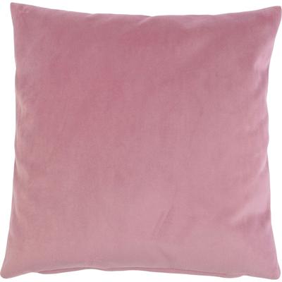 Dekokissen GÖZZE "Duval", rosa (altrosa, unifarben), B:50cm L:50cm, Polyester, Dekokissen_Sitzkissen_Kissenhüllen, mit Reißverschluss, Kissenhüle ohne Füllung, 2 Stück Image