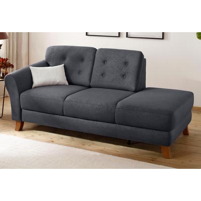 Recamiere HOME AFFAIRE "Trondheim", grau (anthrazit), B:194cm H:89cm T:92cm, Luxus-Microfaser Lederoptik (100% Polyester), Struktur weich ( 97% Polyester, 3% Baumwolle), Luxus-Microfaser ALTARA NUBUCK (100% Polyester), Sofas, Longchair, freistehend,... Image