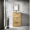 Schuhkommode HBZ "Sam", braun (artisan, artisan), B:59cm H:103cm T:17cm, Holzwerkstoff, Sideboards, Schuhkipper, Schuhschrank mit 3 Klappen, BxHxT 59x103x17cm