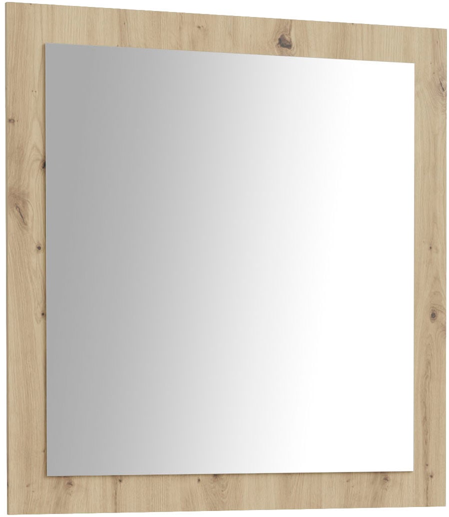 Garderobenspiegel FORTE "Baccio", braun (natur), B:83cm H:88cm T:1,8cm, Spiegel, Garderobenspiegel, Spiegel, Rahmenoptik, Artisan Eiche