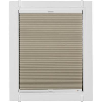 Wabenplissee SUNLINES "One Size Style Honeycomb TL", beige (sand, weiß, weiß), B:95cm H:160cm, Obermaterial: 85% Polyester, 15% sonstige Fasern, Plissees, Zubehörfarbe weiß, zum Klemmen Image