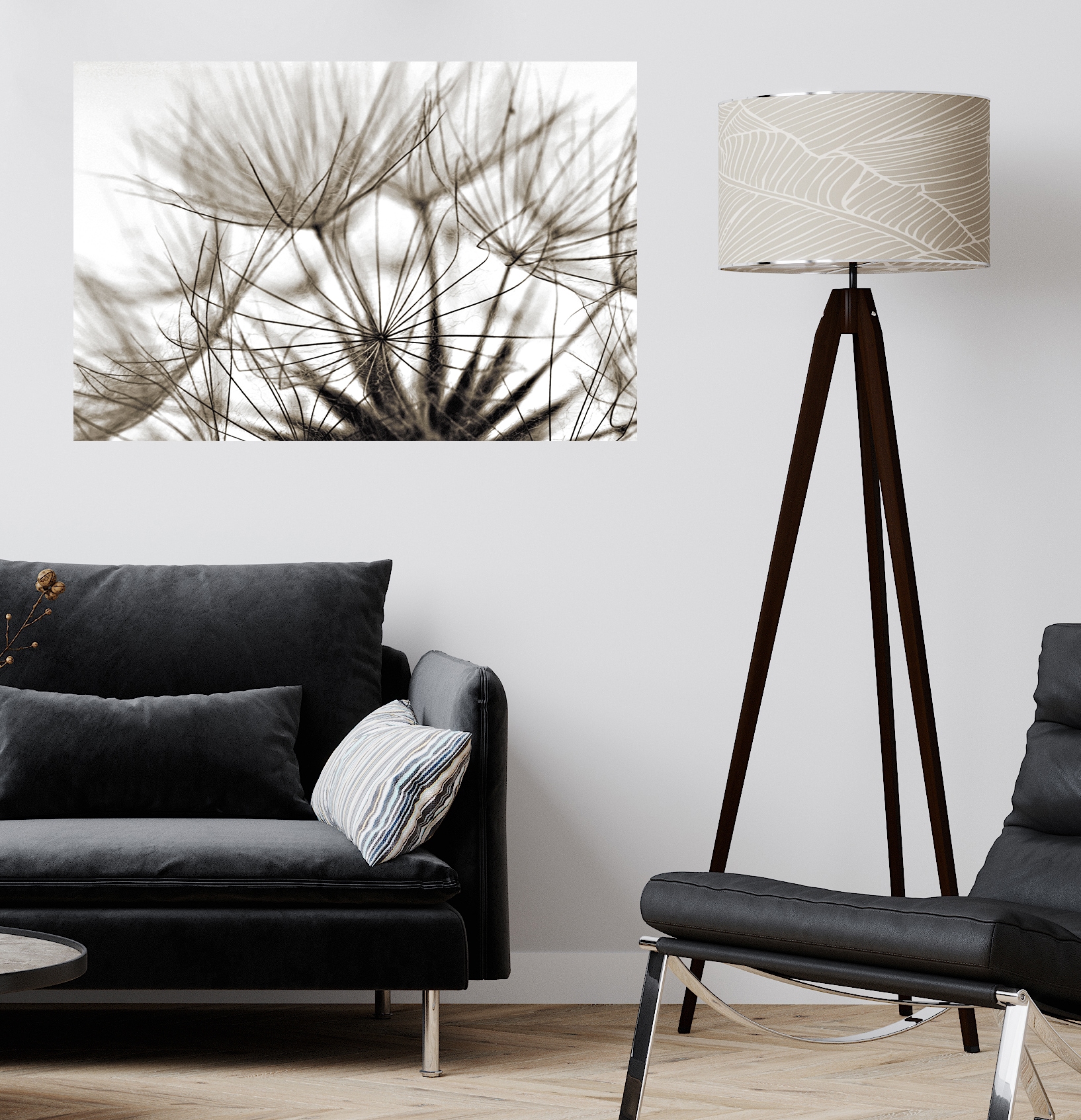 Wandsticker QUEENCE "Susi", grau, B:90cm H:60cm T:0,1cm, Folie, Wandtattoos, Selbstklebend, kinderleichte Anbringung