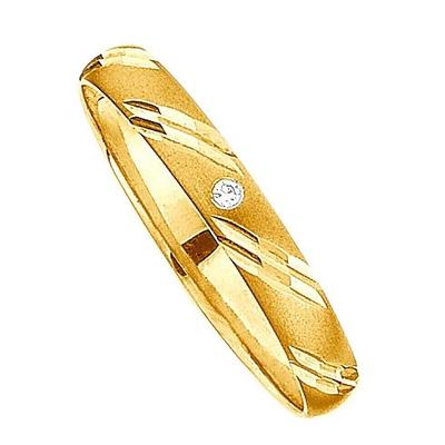 Trauring FIRETTI "Schmuck Geschenk Gold 375 Hochzeit Ehering "LIEBE" Gr. 20, gold (gelbgoldfarben), Fingerringe, 20, 0,01 ct SI = kleine Einschlüsse mit Brillant, Gelbgold 375, 3,0mm, Made in Germany, wahlweise mit oder ohne Brillant Image
