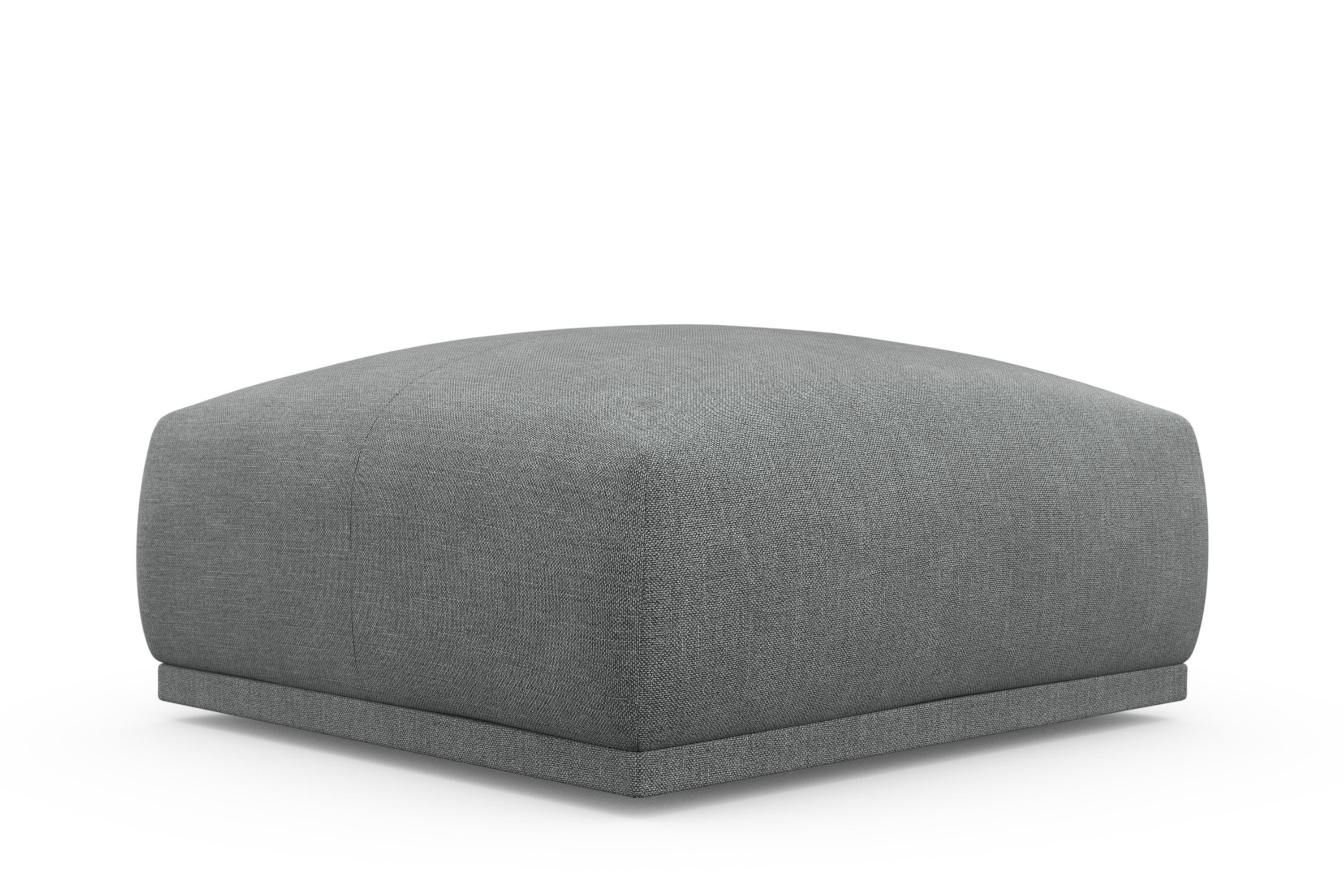 Hocker TRENDMANUFAKTUR "Braga, mit hochwertigem Kaltschaum, quadratisch, in Cord erhältlich", grau (grau pinstripe), B:85cm H:42cm T:85cm, 100% Polyester, Hocker, Hocker, moderner Polsterhocker, 85/42/85 cm (B/H/T)