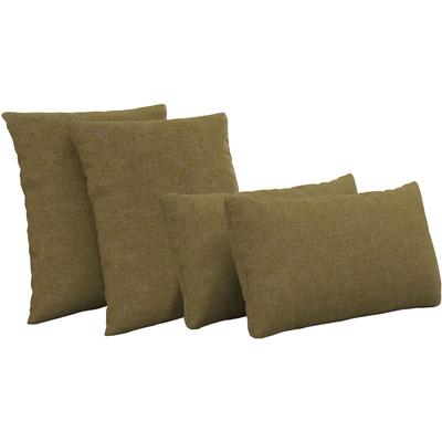Polsterauflage SIT & MORE "Neapel", grün (olive), T:10cm, 100% Polyester, Polsterauflagen, 4 Stück im Set Image