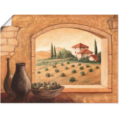 Wandbild ARTLAND "Toskana", beige (farbe bild(er): naturfarben), B:80cm H:60cm, Bilder, als Alubild, Outdoorbild, Leinwandbild, Poster in verschied. Größen Image