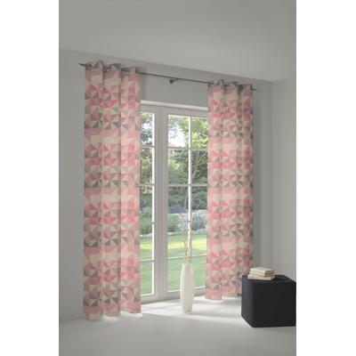 Vorhang ADAM "Bio Bel" Gr. 3, rosa, B:145cm H:225cm, Jacquard, Baumwolle (Bio-Baumwolle), Gardinen Image