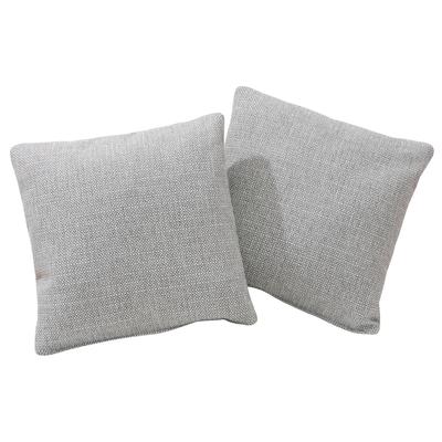 Sofakissen HOME AFFAIRE "Palmera", silber (silberfarben), B:45cm H:45cm T:15cm, Obermaterial: 100% Polyester, Polsterauflagen, passend zur Serie »Palmera«, 2 Stück im Set Image