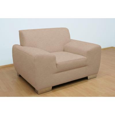 Sessel DOMO COLLECTION "Ricardo", beige (natur), B:125cm H:81cm T:95cm, PRIMABELLE- Microfaser (100% Polyester), Luxus-Kunstleder, Strukturstoff (90% Polyester, 10% Polyacryl), Sessel, Polstersessel Image