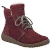 Winterboots JOSEF SEIBEL "Ruby 53", Damen, Gr. 36, rot (weinrot), Leder, casual, Schuhe, TEX-Stiefel, Schnürboots mit wärmendem Innenfutter