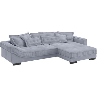 Ecksofa MR. COUCH "Diwan II DuraFlex L-Form", blau (memphis 1676 blau grau), B:334cm H:67cm T:207cm, Memphis (Grundgewebe - 100% Polyester; Nutzschicht- 90% Polyester / 10% Polyamide), Sofas, DuraFlex-Kaltschaumpolsterung, bis 140 kg, 4... Image