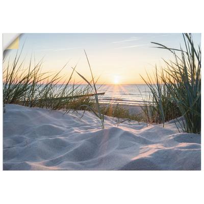 Wandbild ARTLAND "Ostseestrand", beige (farbe bild(er): naturfarben), B:70cm H:50cm, Bilder, als Alubild, Outdoorbild, Leinwandbild, Poster, Wandaufkleber Image