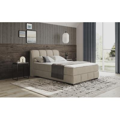 Boxbett MR. COUCH "Bethany mit Bettkasten, inkl. Matratze", beige (savona 02 beige), B:156cm L:223cm, Komplettbetten, Topper und Zierkissen, in verschiedenen Härtegraden verfügbar Image
