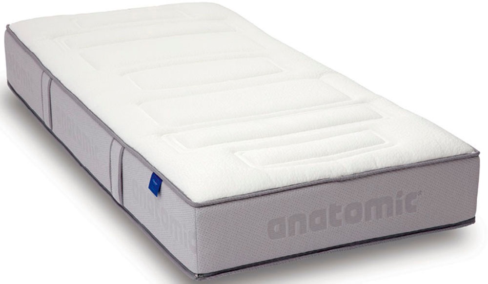 Taschenfederkernmatratze REVOR BEDDING "Anatomic ZIP 500 Latex" Gr. 3, weiß, B:90cm H:26cm L:210cm, Bezug: 61% Polyester, 39% Viskose. Steppfüllung: 100% Polyurethan, Matratzen, mit einzigartigem dynamischem ANATOMIC Federkern Image