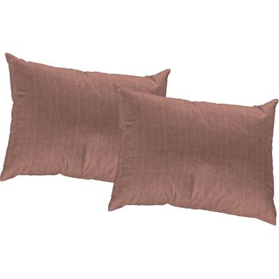 Dekokissen WIRTH "Torbole" Gr. 1, orange (terrakotta, meliert), B:40cm L:40cm, Baumwolle, Polyester, Dekokissen_Sitzkissen_Kissenhüllen, Kissenhülle ohne Füllung, 2 Stück Image