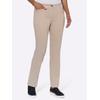 Dehnbund-Jeans COSMA, Damen, Gr. 52, Normalgrößen, weiß (berber), 76% Baumwolle, 22% Polyester, 2% Elasthan, unifarben, lang, Jeans