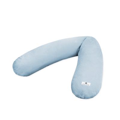 Stillkissen JULIUS ZÖLLNER "denim", blau, B:25cm H:15cm L:190cm, Baumwolle, Funktionskissen