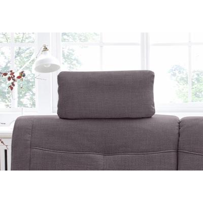 Kopfstütze SIT & MORE "Sonoma", grau (dunkelgrau), B:50cm H:25cm T:10cm, Luxus-Microfaser (100% Polyester), Struktur (100% Polyester), Luxus-Microfaser ALTARA NUBUCK (100% Polyester), Polsterauflagen Image
