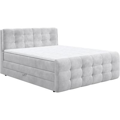 Boxspringbett COTTA "Fort mit Bettkasten, inkl. Topper", grau (steinfarben), B:181cm L:228cm, 100% POLYESTER (PES), Komplettbetten, erhältlich in verschiedenen Breiten (160cm, 180cm & 200cm), Topseller Image