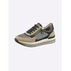Sneaker REMONTE, Damen, Gr. 42, beige (beige, schwarz), Synthetik, sportlich, Schuhe