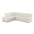 Ecksofa DOMO COLLECTION "Mona L-Form", beige (creme), B:271cm H:80cm T:213cm, Struktur fein 100% Polyester, Chenilleoptik 100% Polyester, Sofas, wahlweise mit Bett- und Armlehnfunktion